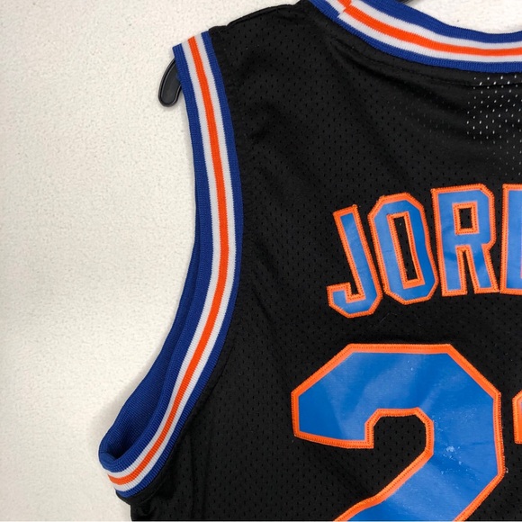 NBA TUNESQUAD BASKETBALL SHIRT JERSEY #23 JORDAN CHAMPION SIZE L ADULT - Picture 14 of 15